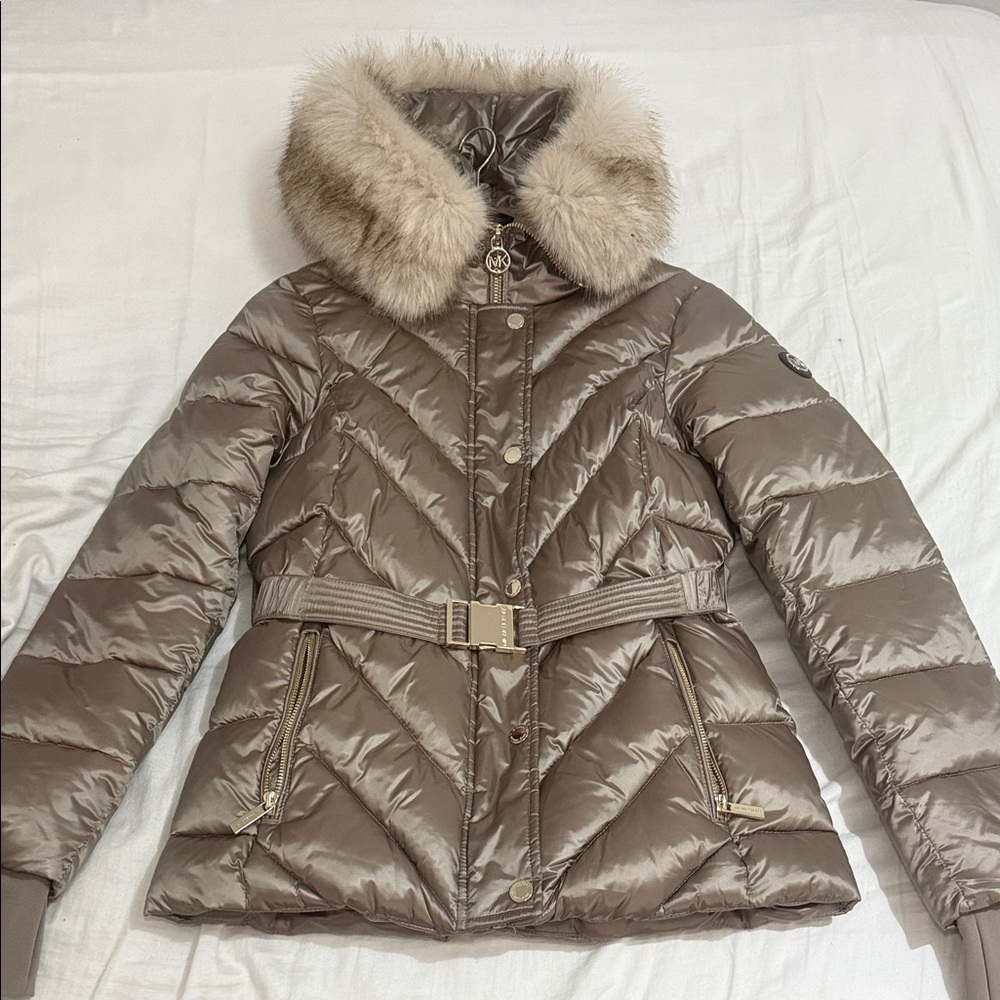 Michael Kors Belted Puffer